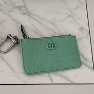 Gucci Light Green Leather Key Holder